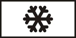 Hóesés, síkos úttest KRESZ-tábla